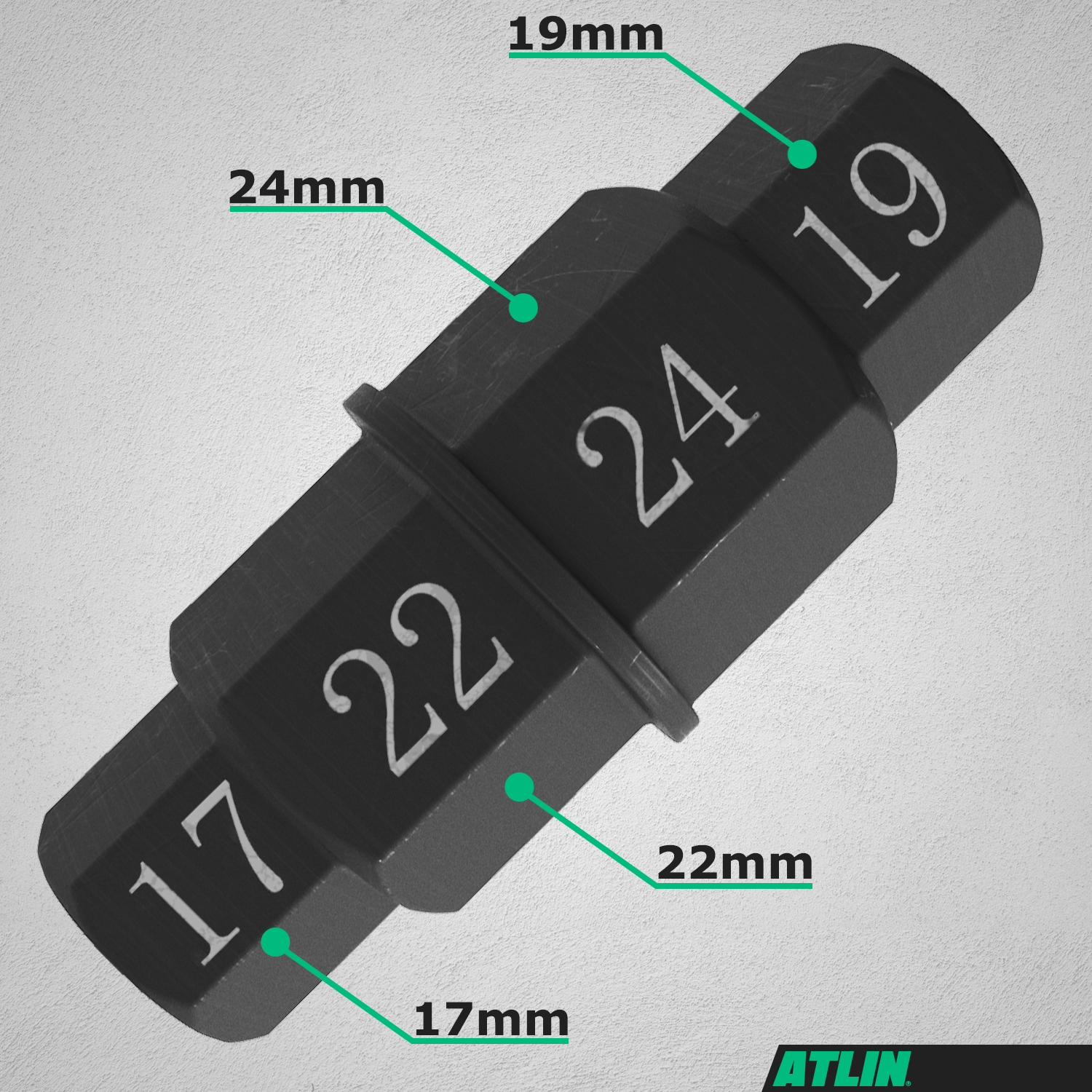 ATLIN Hex Axle Tool for Motorcycle Front Axle Wheel, Hex Allen Axle